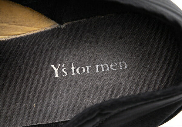 Y's for men Quilted Slip-Ons Black Size 26cm