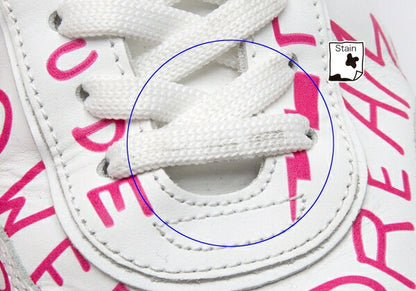 TOD'S Graffiti Print Leather Sneakers White Size 7 (25cm)