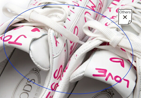 TOD'S Graffiti Print Leather Sneakers White Size 7 (25cm)