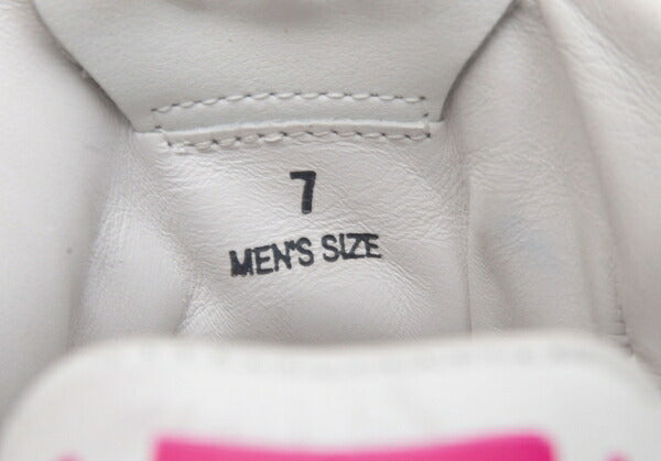 TOD'S Graffiti Print Leather Sneakers White Size 7 (25cm)
