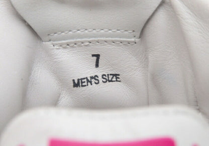 TOD'S Graffiti Print Leather Sneakers White Size 7 (25cm)