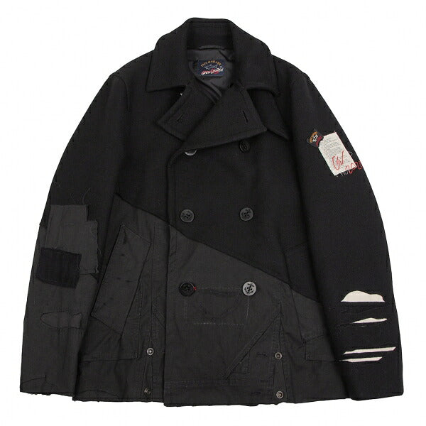 PAUL & SHARK By GREG LAUREN Reconstructed Coat Black Size S