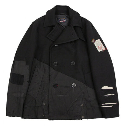 PAUL & SHARK By GREG LAUREN Reconstructed Coat Black Size S
