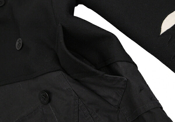 PAUL & SHARK By GREG LAUREN Reconstructed Coat Black Size S