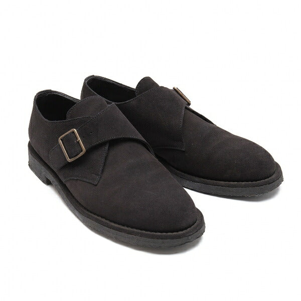 Y's for men Suede Monk Strap Shoes Black Size 28.5cm