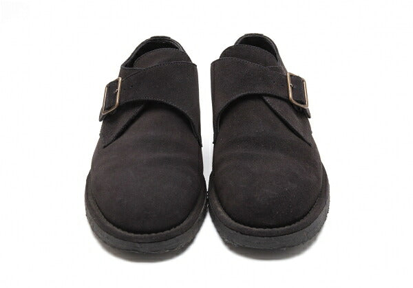 Y's for men Suede Monk Strap Shoes Black Size 28.5cm
