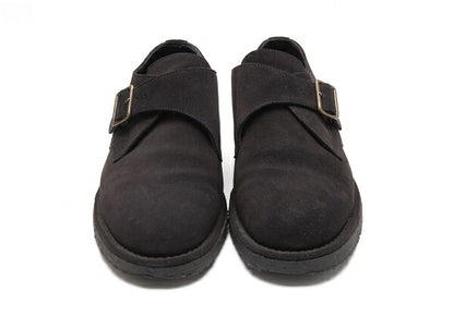 Y's for men Suede Monk Strap Shoes Black Size 28.5cm