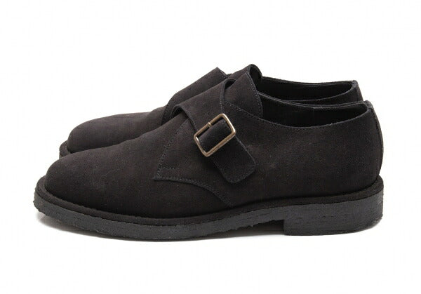 Y's for men Suede Monk Strap Shoes Black Size 28.5cm