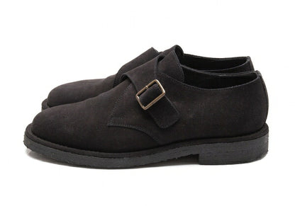 Y's for men Suede Monk Strap Shoes Black Size 28.5cm