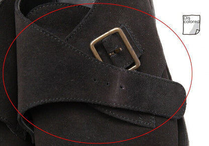 Y's for men Suede Monk Strap Shoes Black Size 28.5cm