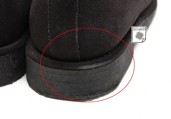 Y's for men Suede Monk Strap Shoes Black Size 28.5cm