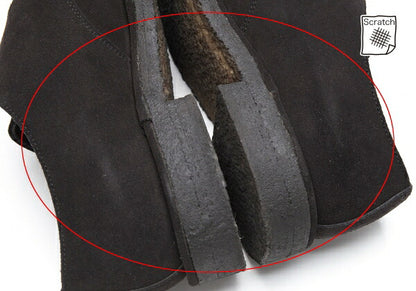 Y's for men Suede Monk Strap Shoes Black Size 28.5cm
