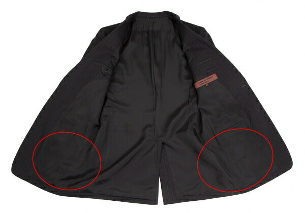 COMME des GARCONS HOMME DEUX Black Stripe 2B Jacket Size M