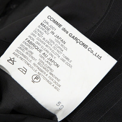 COMME des GARCONS HOMME DEUX Black Stripe 2B Jacket Size M