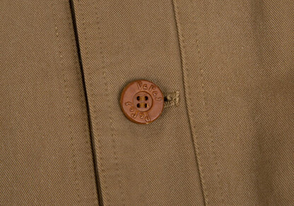 Papas Check Lined Logo Patch Coverall Brown Size L