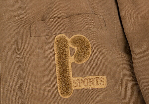 Papas Check Lined Logo Patch Coverall Brown Size L