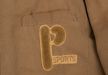 Papas Check Lined Logo Patch Coverall Brown Size L