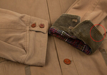 Papas Check Lined Logo Patch Coverall Brown Size L