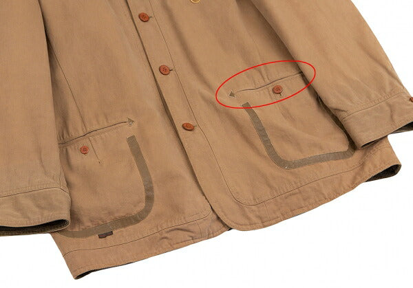 Papas Check Lined Logo Patch Coverall Brown Size L