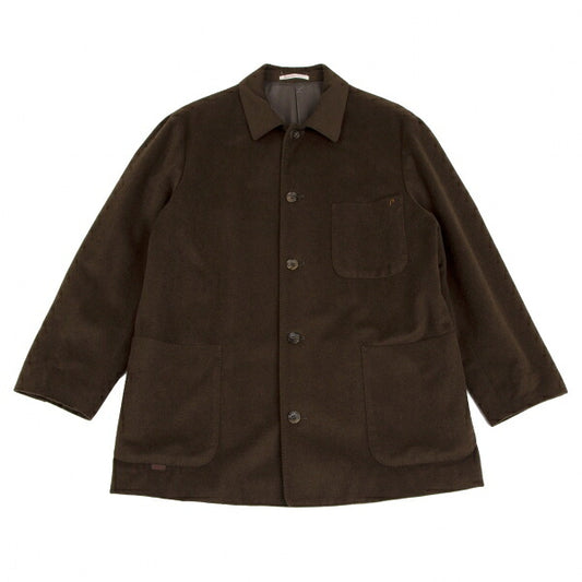 Papas Angora Wool Coverall Jacket Brown Size M