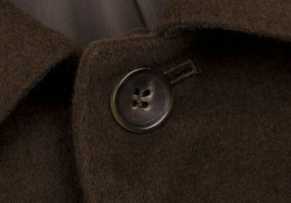 Papas Angora Wool Coverall Jacket Brown Size M