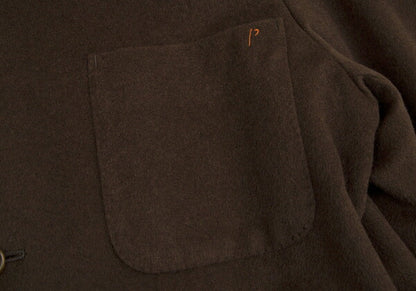 Papas Angora Wool Coverall Jacket Brown Size M
