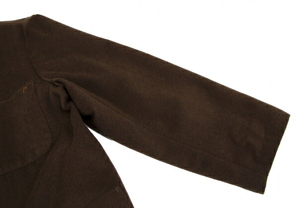 Papas Angora Wool Coverall Jacket Brown Size M