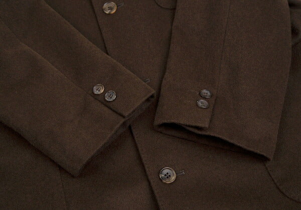 Papas Angora Wool Coverall Jacket Brown Size M