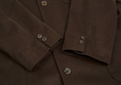 Papas Angora Wool Coverall Jacket Brown Size M