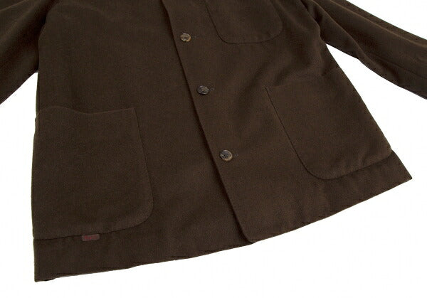 Papas Angora Wool Coverall Jacket Brown Size M