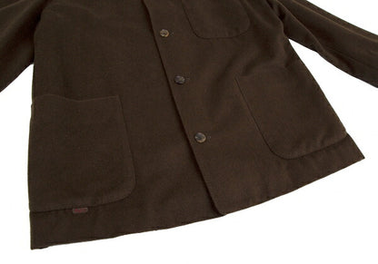 Papas Angora Wool Coverall Jacket Brown Size M
