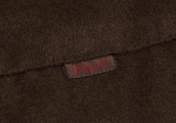 Papas Angora Wool Coverall Jacket Brown Size M