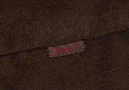 Papas Angora Wool Coverall Jacket Brown Size M