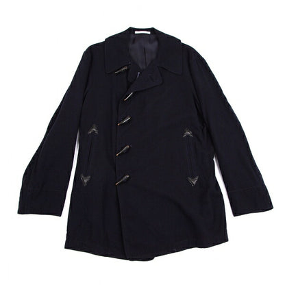Y's for men Garment Dyed Toggle Button Coat Navy Size 3