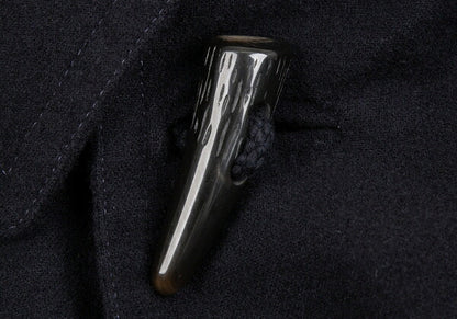 Y's for men Garment Dyed Toggle Button Coat Navy Size 3