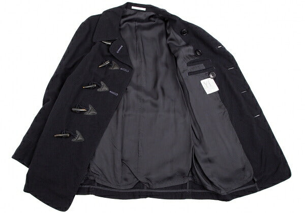 Y's for men Garment Dyed Toggle Button Coat Navy Size 3