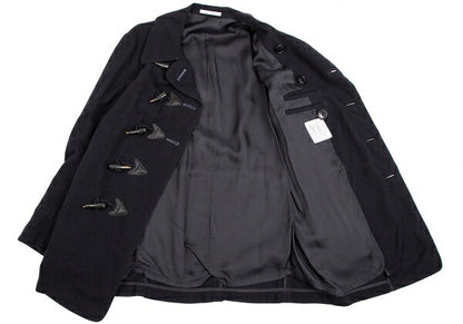 Y's for men Garment Dyed Toggle Button Coat Navy Size 3