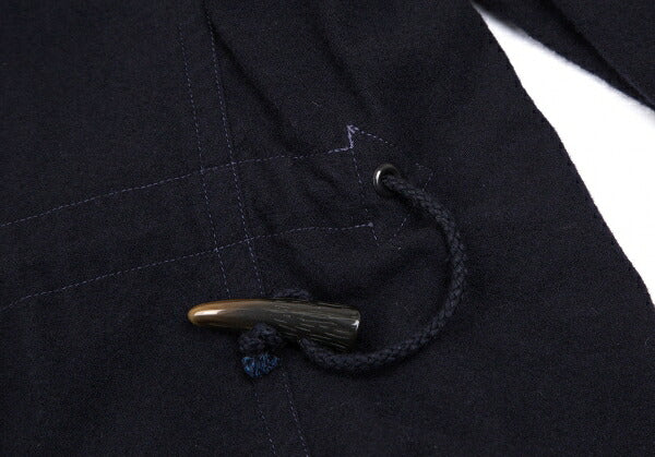 Y's for men Garment Dyed Toggle Button Coat Navy Size 3