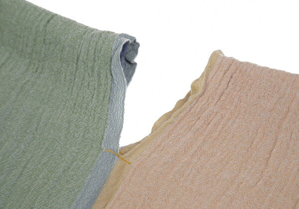 ISSEY MIYAKE Color Block Yellow Blue Stole