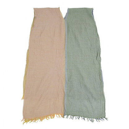 ISSEY MIYAKE Color Block Yellow Blue Stole