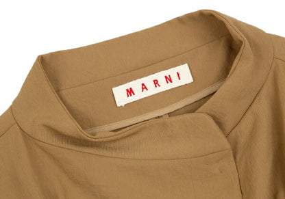 MARNI Stand Collar Snap Button Jacket Mustard Size 38