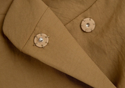 MARNI Stand Collar Snap Button Jacket Mustard Size 38