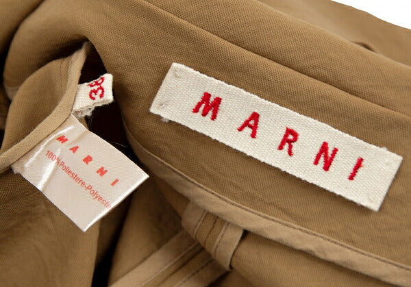 MARNI Stand Collar Snap Button Jacket Mustard Size 38