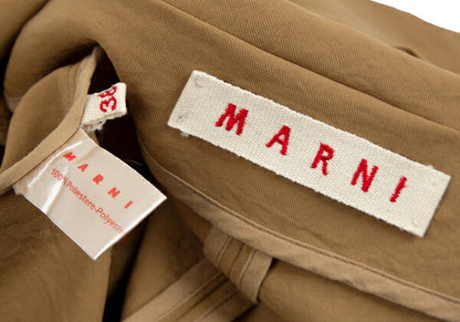 MARNI Stand Collar Snap Button Jacket Mustard Size 38