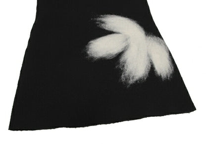 ISSEY MIYAKE Wool Needle Punch Knit Tunic Black Size M