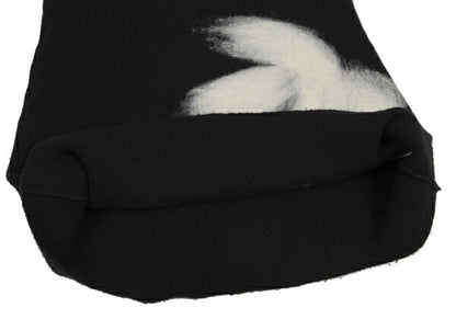 ISSEY MIYAKE Wool Needle Punch Knit Tunic Black Size M