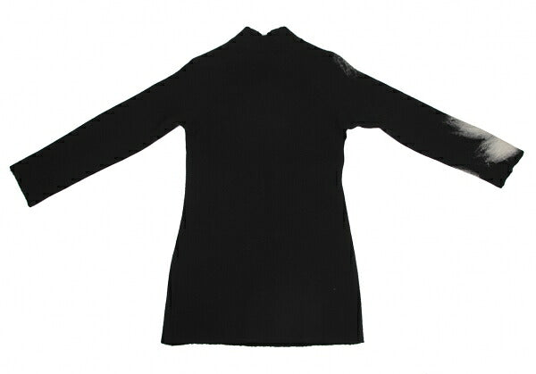 ISSEY MIYAKE Wool Needle Punch Knit Tunic Black Size M
