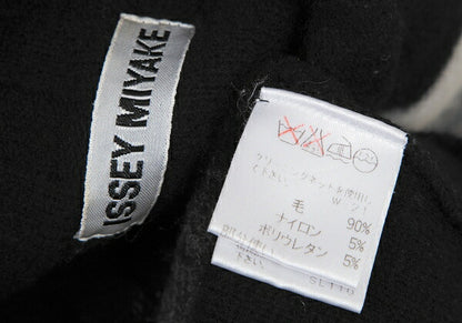 ISSEY MIYAKE Wool Needle Punch Knit Tunic Black Size M