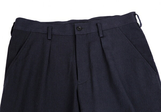 Yohji Yamamoto POUR HOMME 17SS Wool Pants Navy Size 2