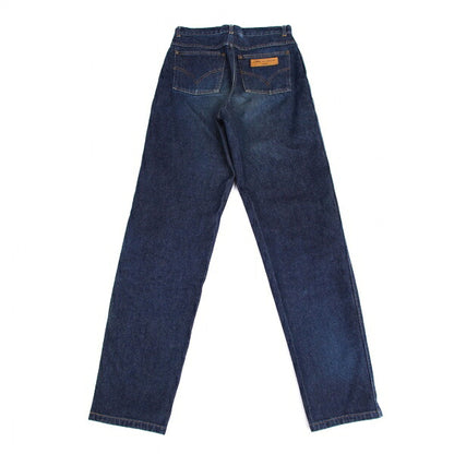 COMME des GARCONS HOMME Logo Leather Jeans Indigo Size S